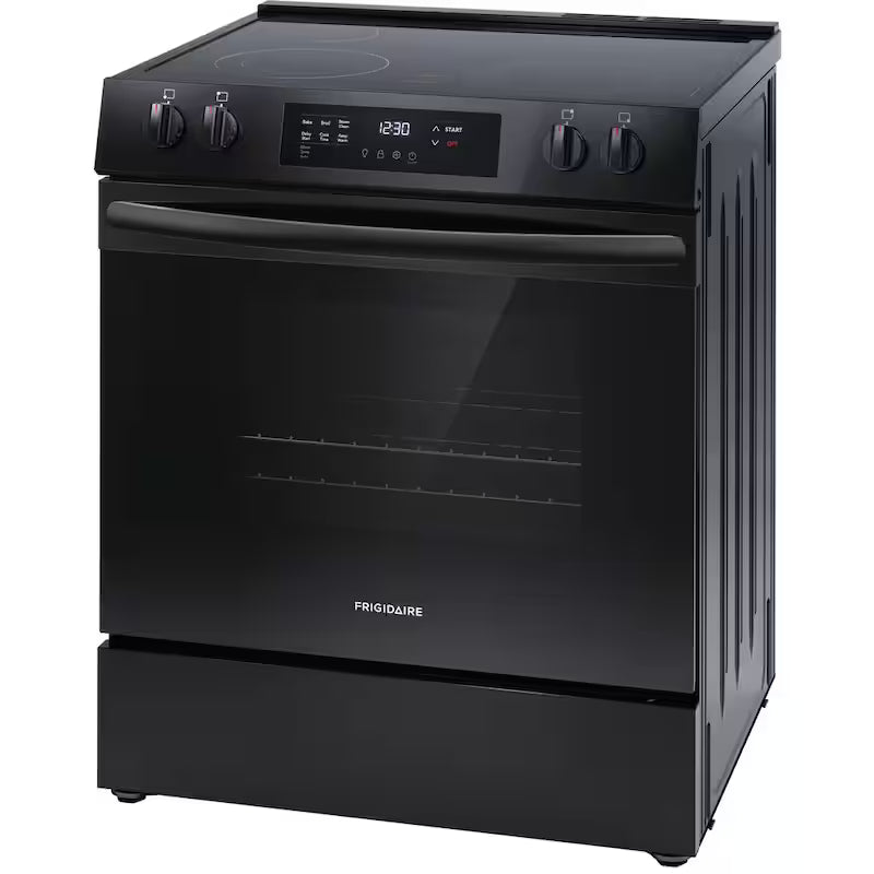 5-Element Slide-In Electric Range with Steam Clean in Black Z429