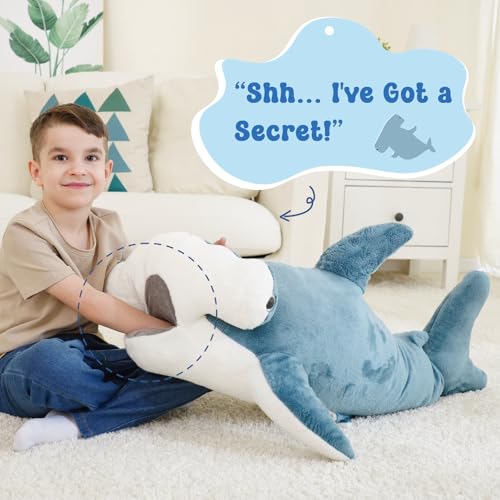 37 inch Blue Shark Stuffed Animal Plush Toy F96189