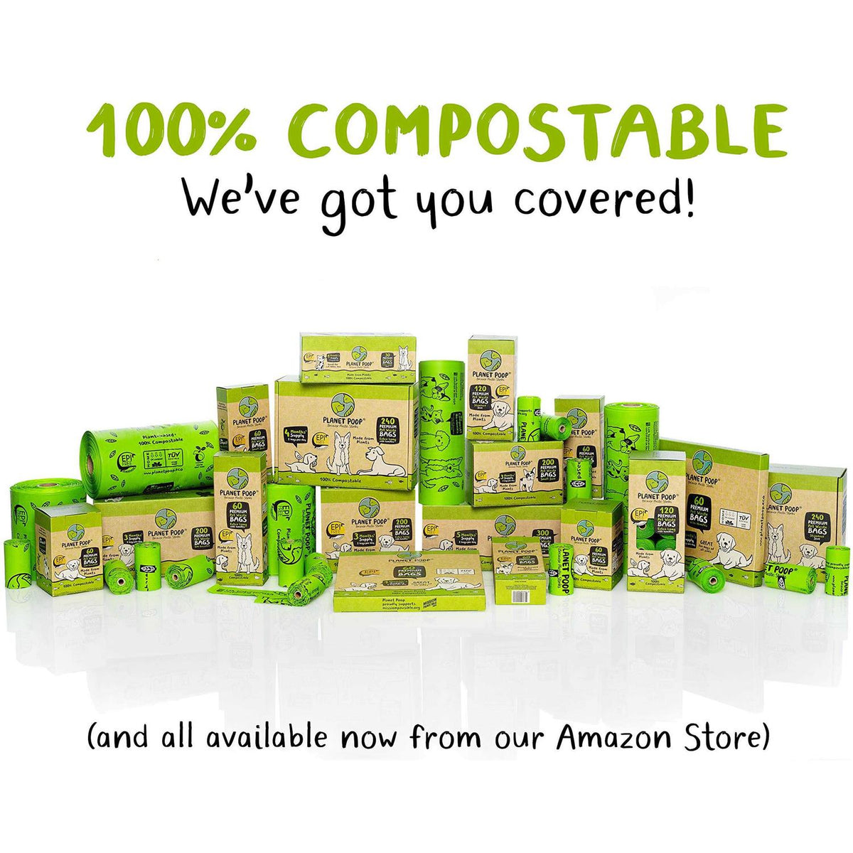 Compostable Dog Poop Bags on Refill Rolls J2668