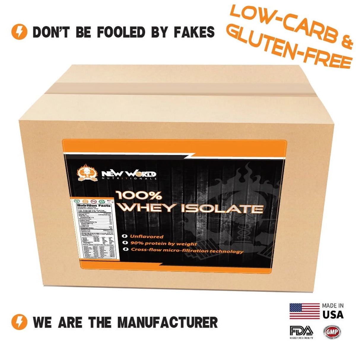 Chocolate Whey Protein Isolate Powder 15 Ibs O44104