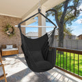Large Cotton Hammock Chair Swing with Cushions J9920