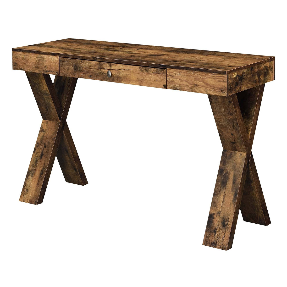 1 Drawer Desk Brown T89853