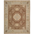 Brown Rectangle Area Rug M5916