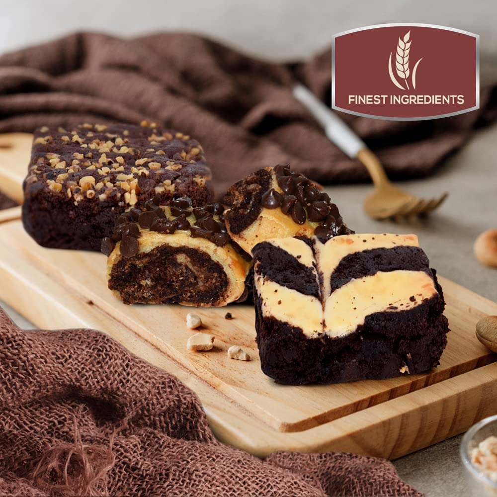Birthday Celebration Gift Tin with Fresh Baked Cookies, Fudge Brownies & Flaky Rugelah T278