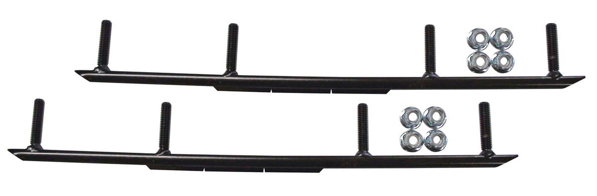 Red Razor Snowmobile Skis with 6" Round Bars Complete Kit G58415