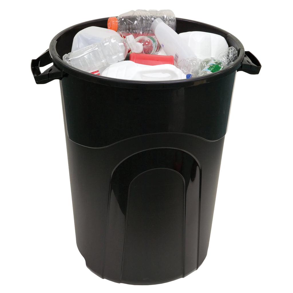32 Gallon Heavy Duty Plastic Garbage Can with Lid E7589
