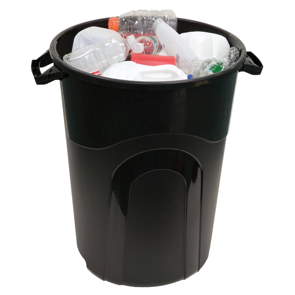 32 Gallon Heavy Duty Plastic Garbage Can with Lid E7589