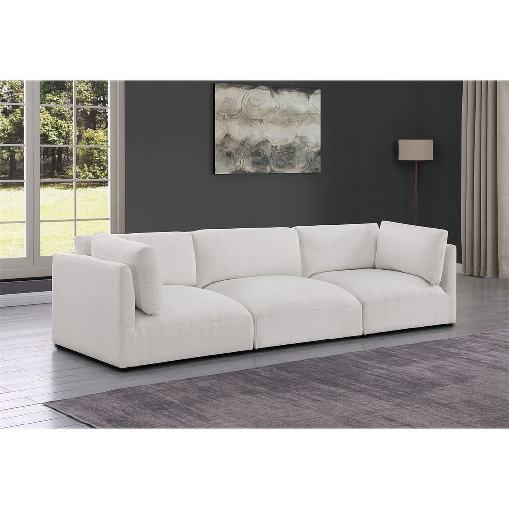 Cream Fabric Modular Sofa Y500