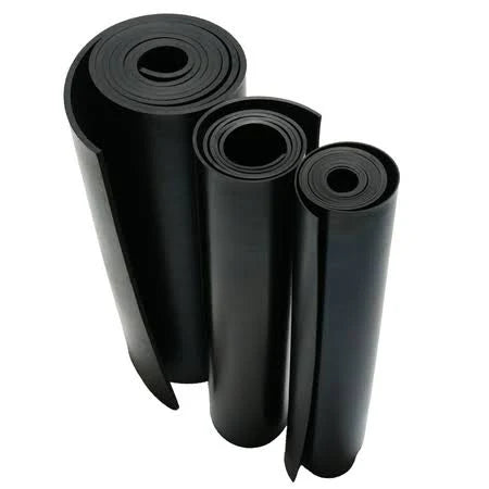 Neoprene 3/16 in. Thick x 36 in. Length x 240 in. Width Rubber Sheet, Black A845101