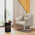 Modern Upholstered Swivel Accent Chair with Metal Legs U209