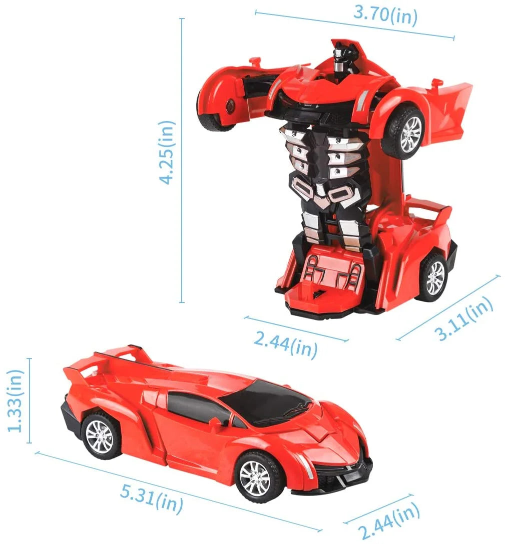 3 Pack Transforming Robot Car Toy L89933