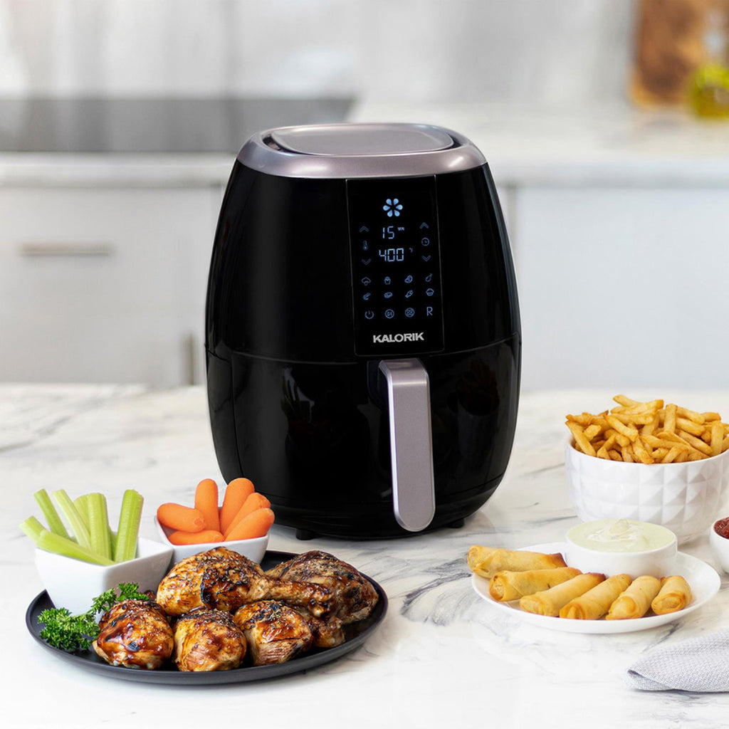 3.2 Quart Touchscreen Digital Air Fryer, Black B8970