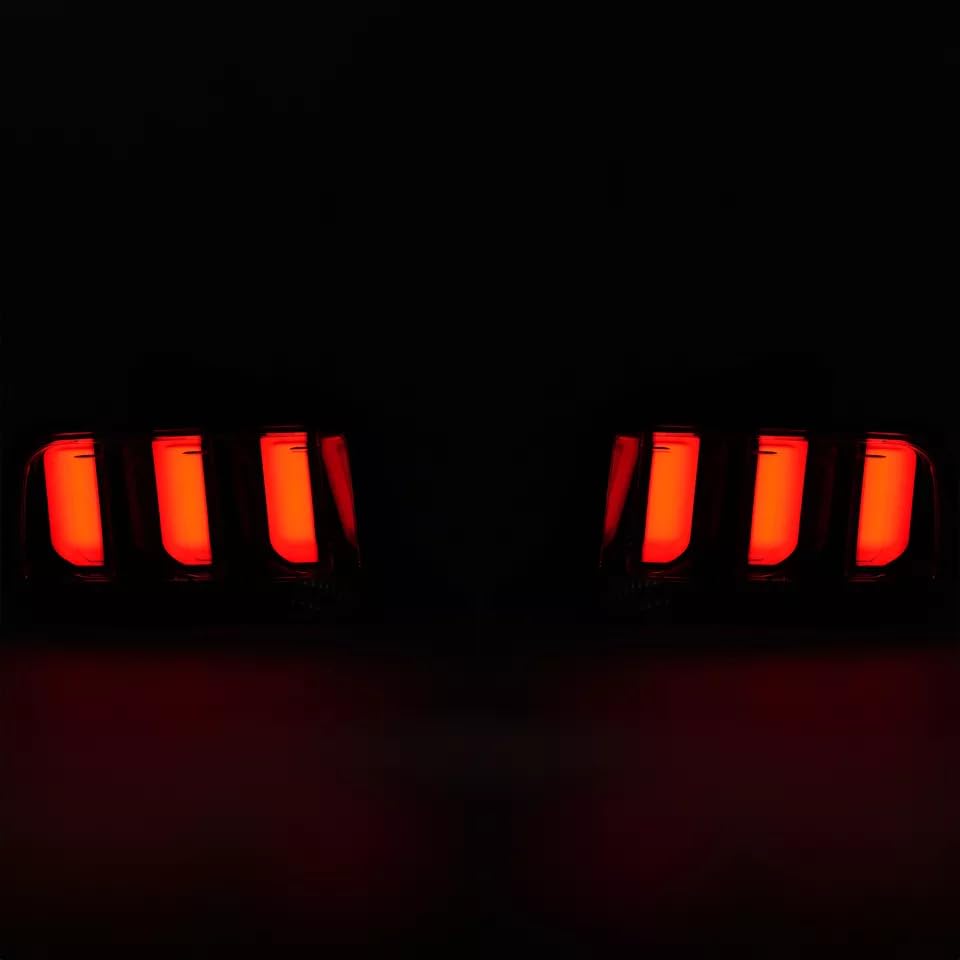 Smoked LED Tail Lights with Sequential Signal Pair N65018