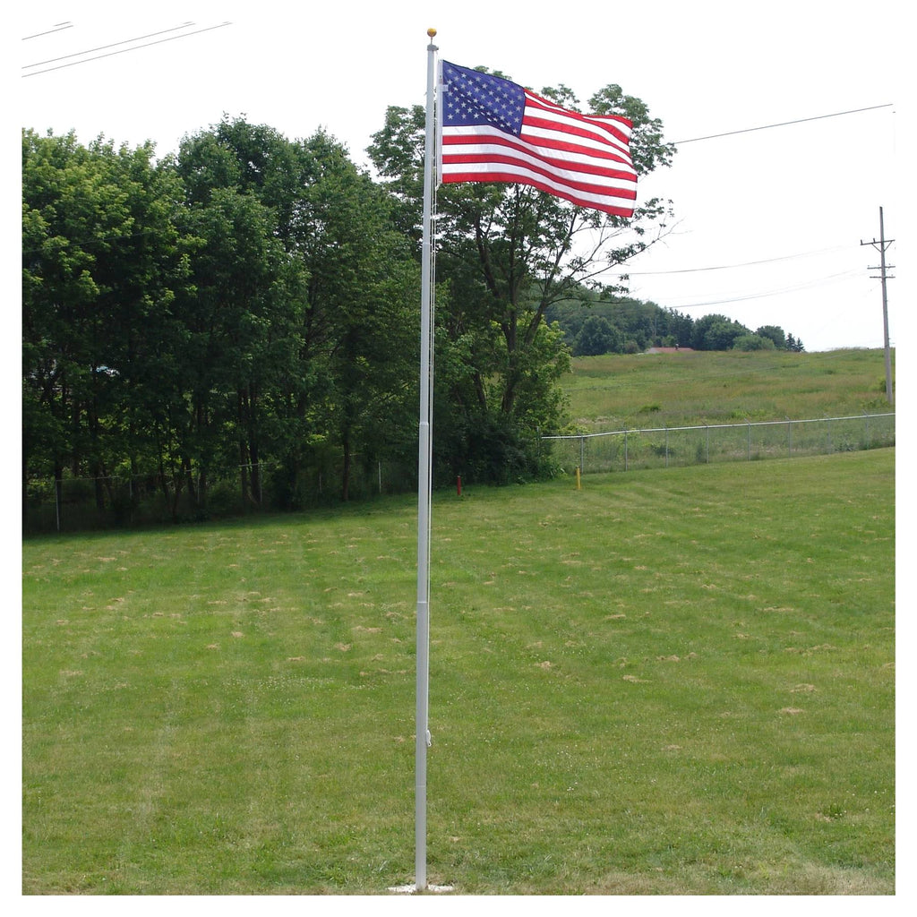 20ft Residential Flagpole with Nylon Flag 3ft x 5ft O314