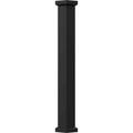 6" x 8' Textured Black Non-Tapered Aluminum Column with Capital & Base H32137