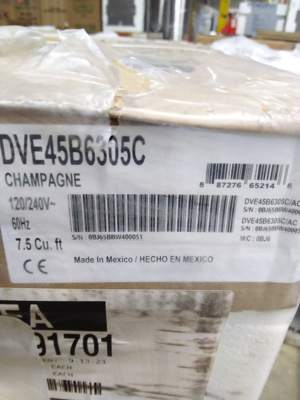 7.5 Cu. Ft. Champagne Electric Dryer W40820
