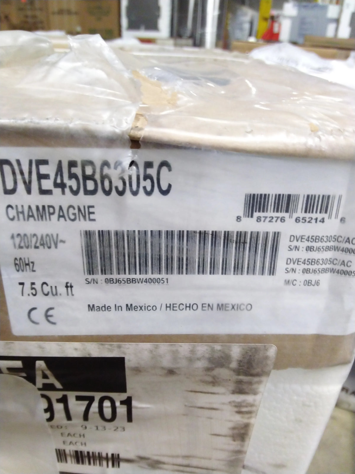 7.5 Cu. Ft. Champagne Electric Dryer W40820