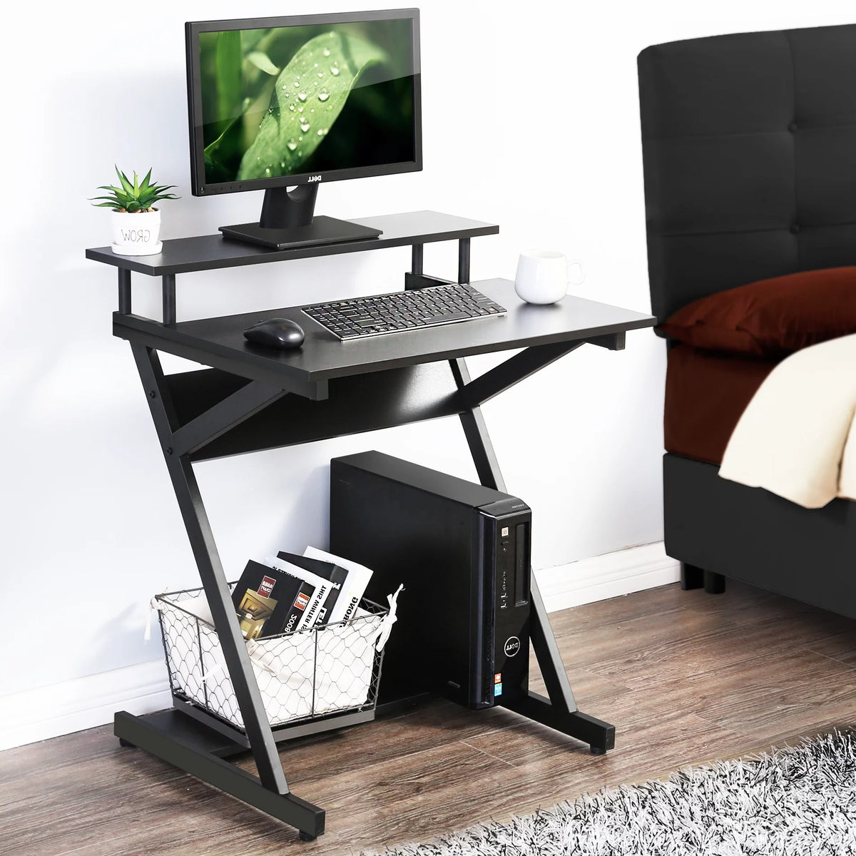 27-Inch Computer Desk with Monitor Shelf S36938