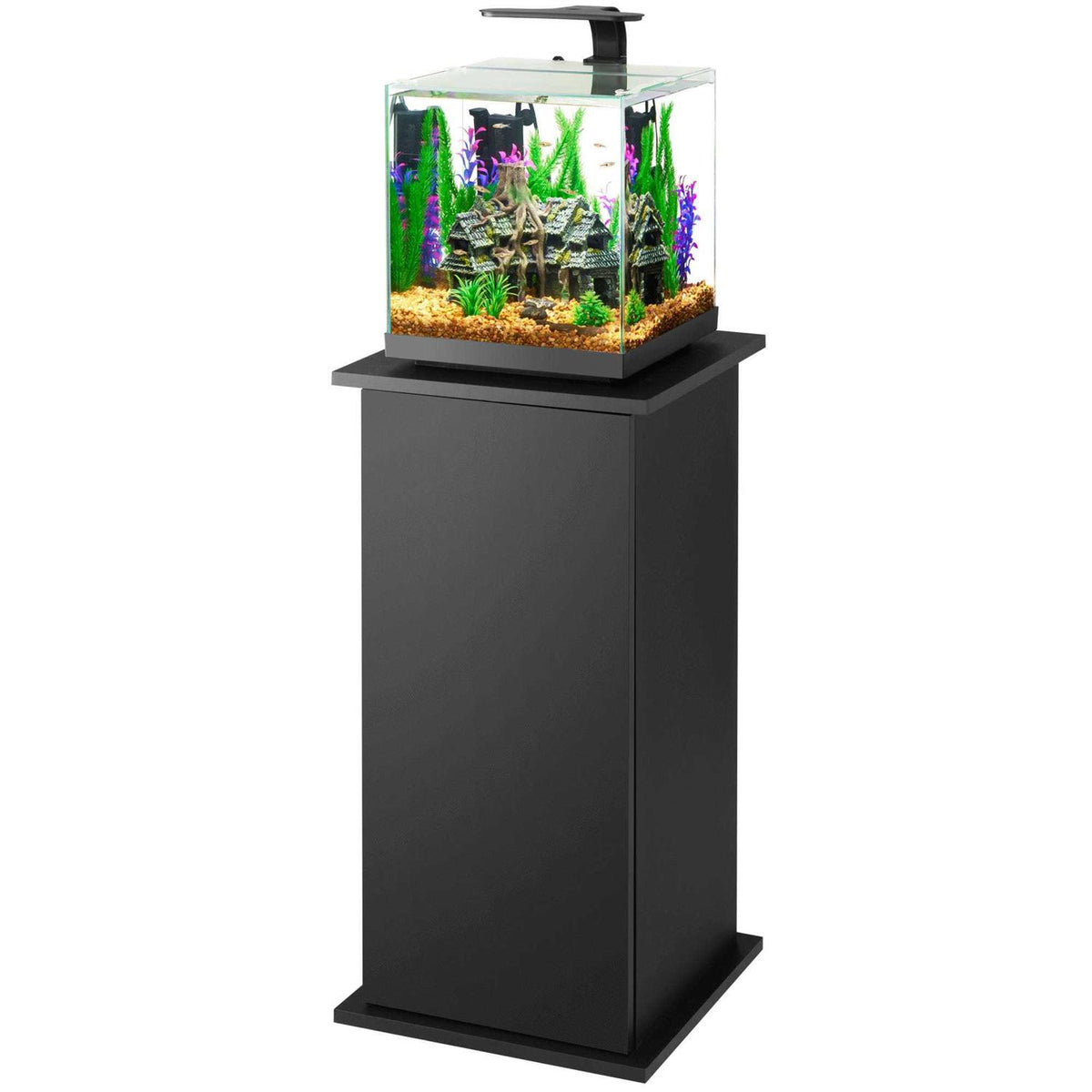 Black Pedestal Aquarium Stand F2496