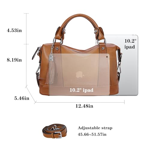 Genuine Leather Handbags Crossbody Satchel Tote Bags A836601