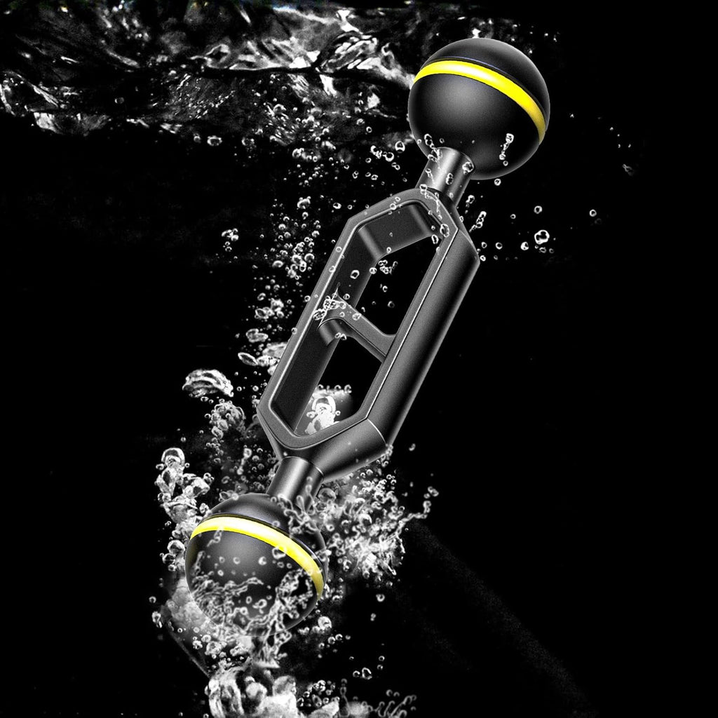 Aluminum Alloy Underwater System Connector Ball Head Dual Balls Arm F195