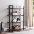 5 Tier Wood and Metal Bookshelf A68465