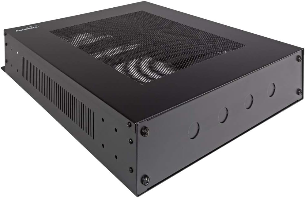 2U Vertical Wall Mountable Server Rack, Black G88283