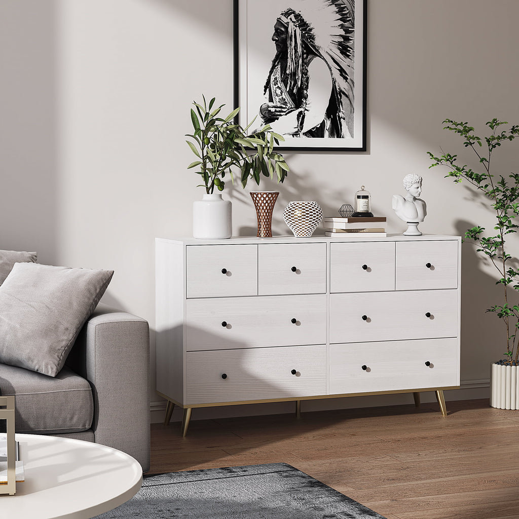 Black 8 Drawer Dresser C53562