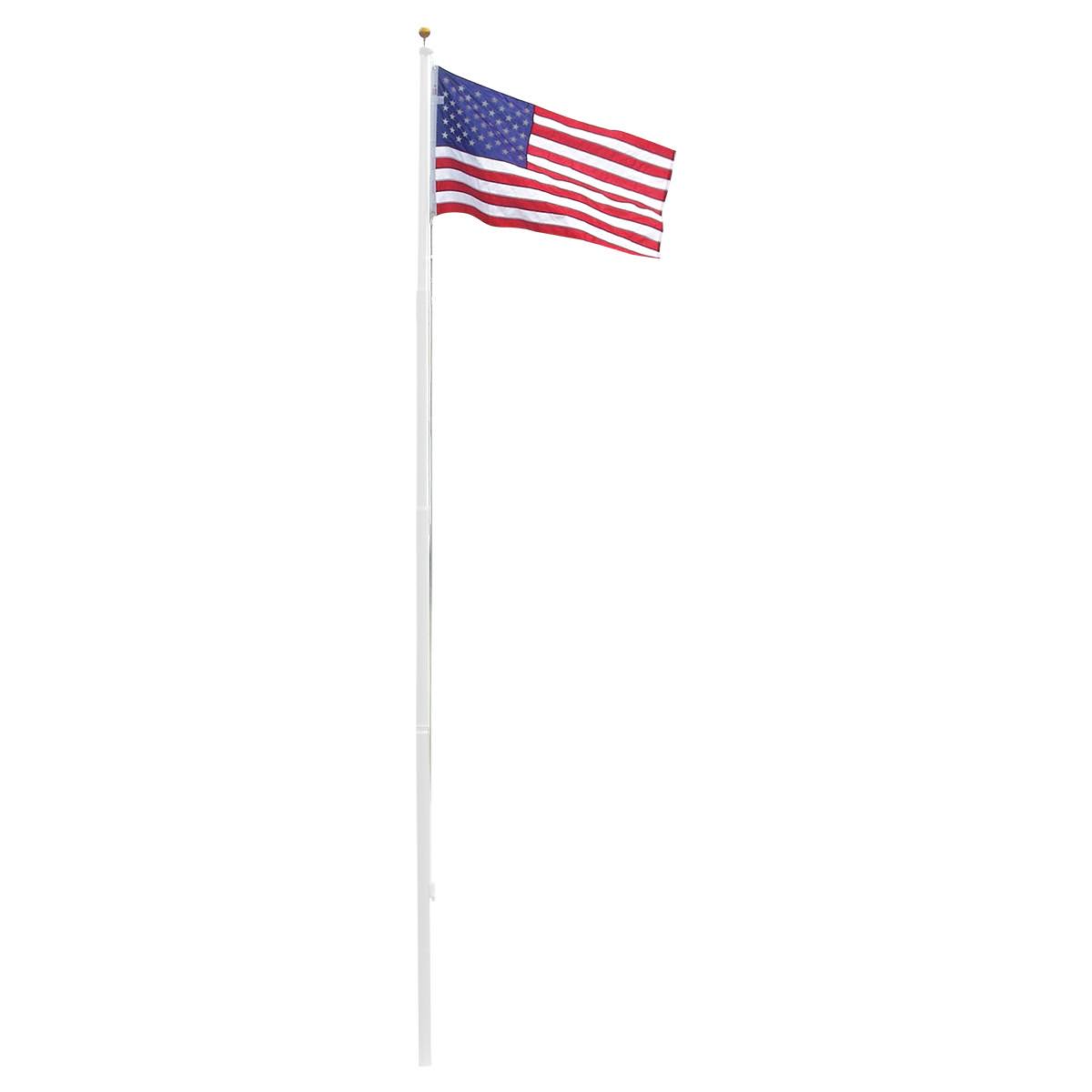 20ft Residential Flagpole with Nylon Flag 3ft x 5ft O314