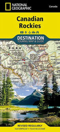 Canadian Rockies Destination Guide Map X57854