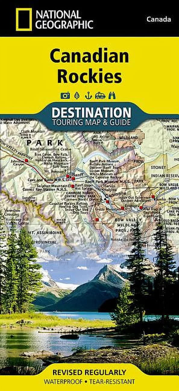 Canadian Rockies Destination Guide Map X57854