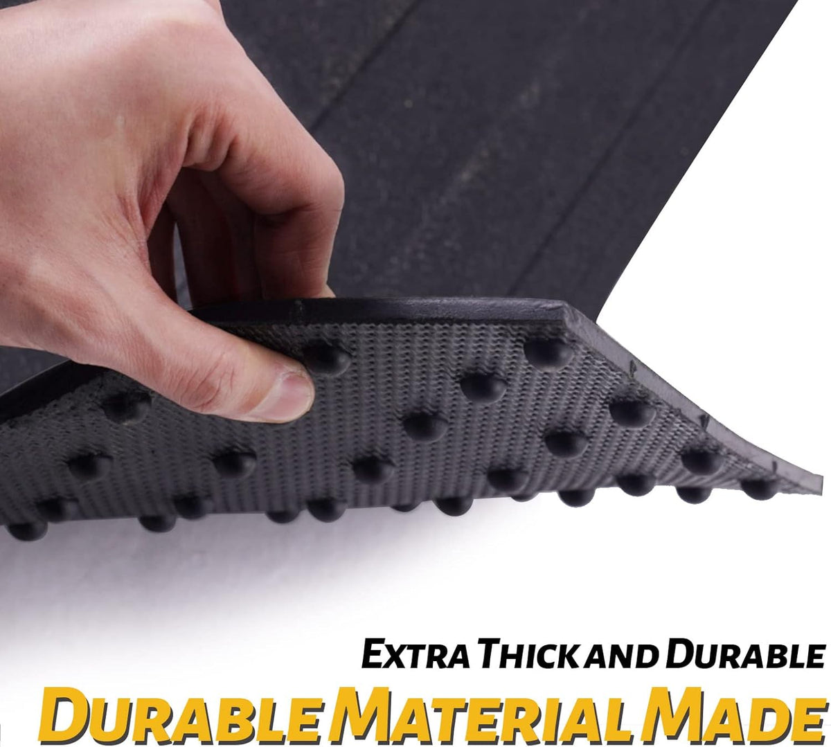 Heavy Duty Rubber Truck Bed Mat Black H3555