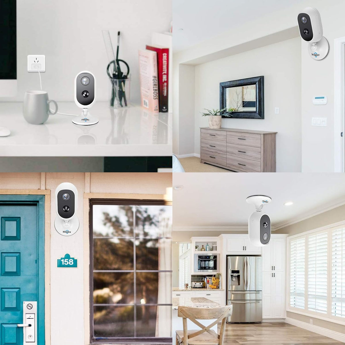 2K 3MP Wireless Battery Powered Security Camera Outdoor E410992