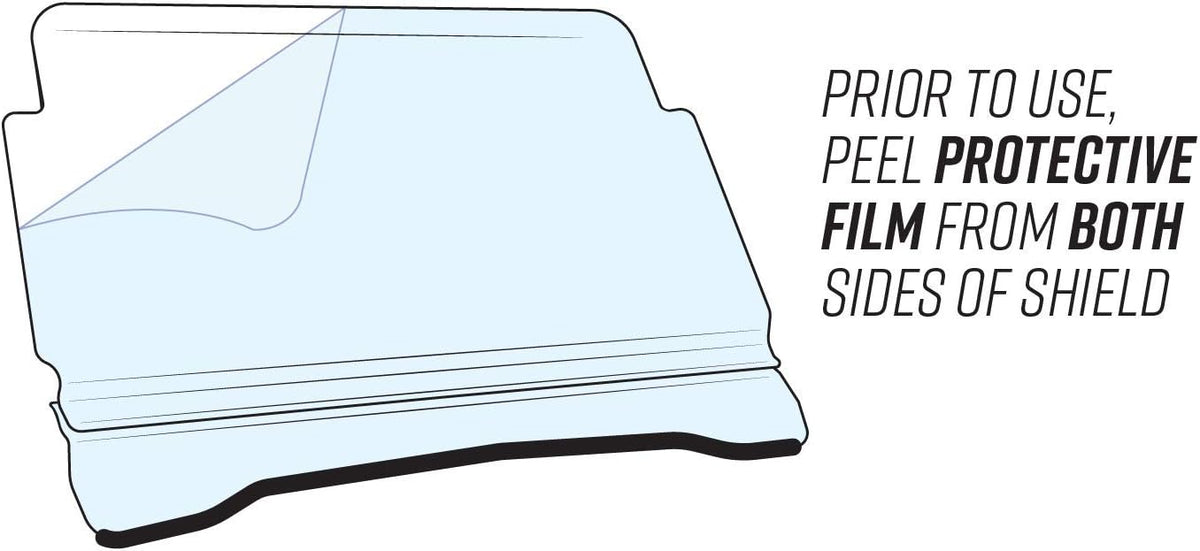 Heavy Duty Clear Scratch Resistant Full Windshield, 1/4 Thick Polycarbonate D294