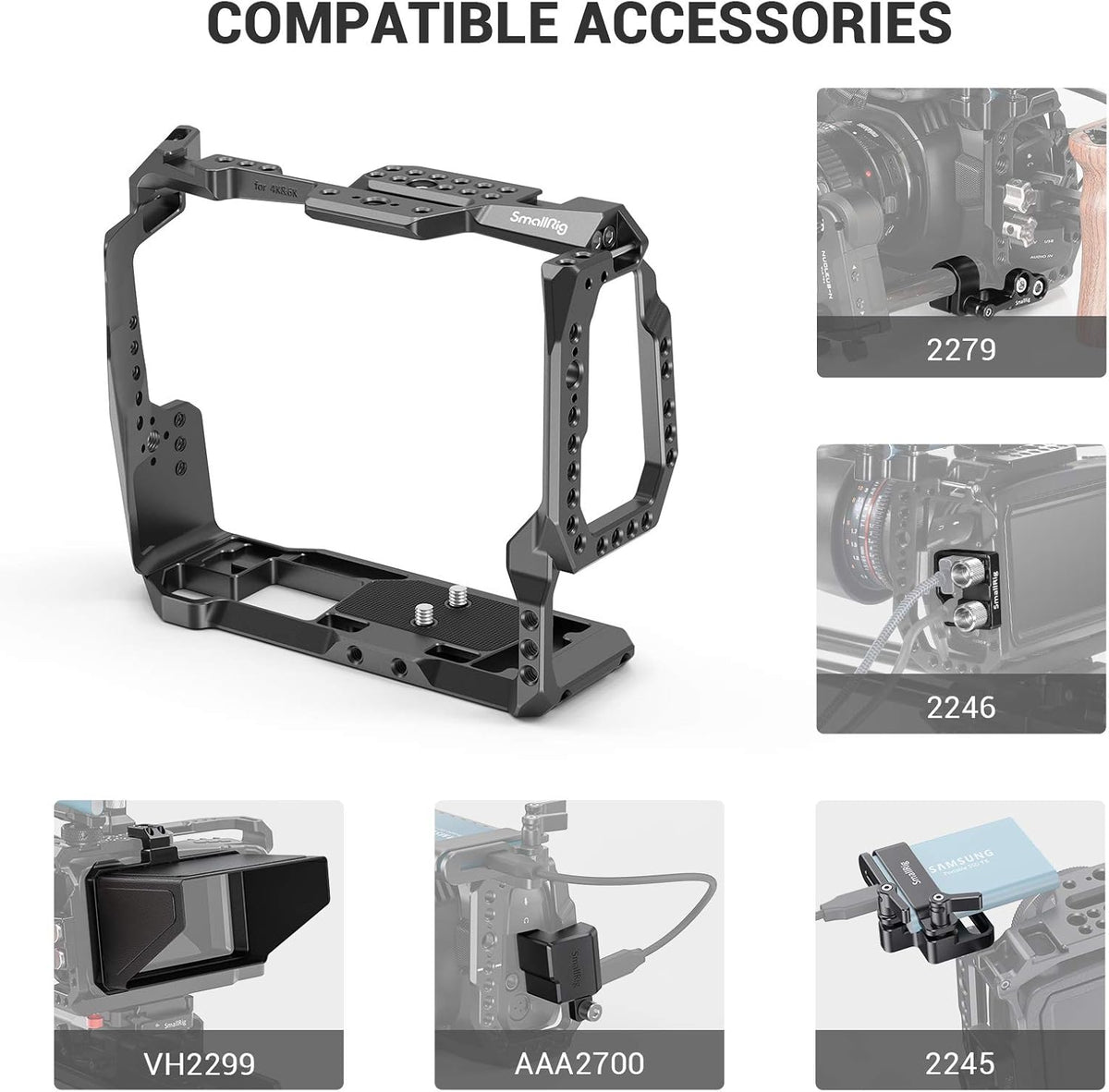 Camera Cage with Battery Grip Y5746
