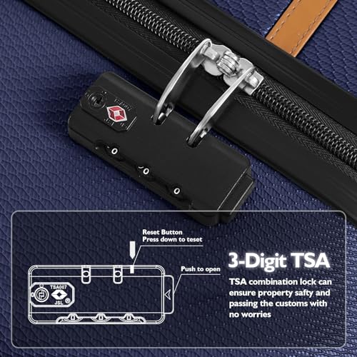 Cream Hardside Suitcase with Spinner Wheels TSA Lock 28-Inch N351242