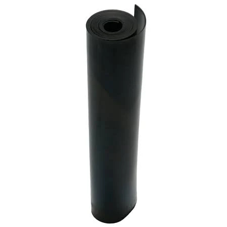 Neoprene 3/16 in. Thick x 36 in. Length x 240 in. Width Rubber Sheet, Black A845101