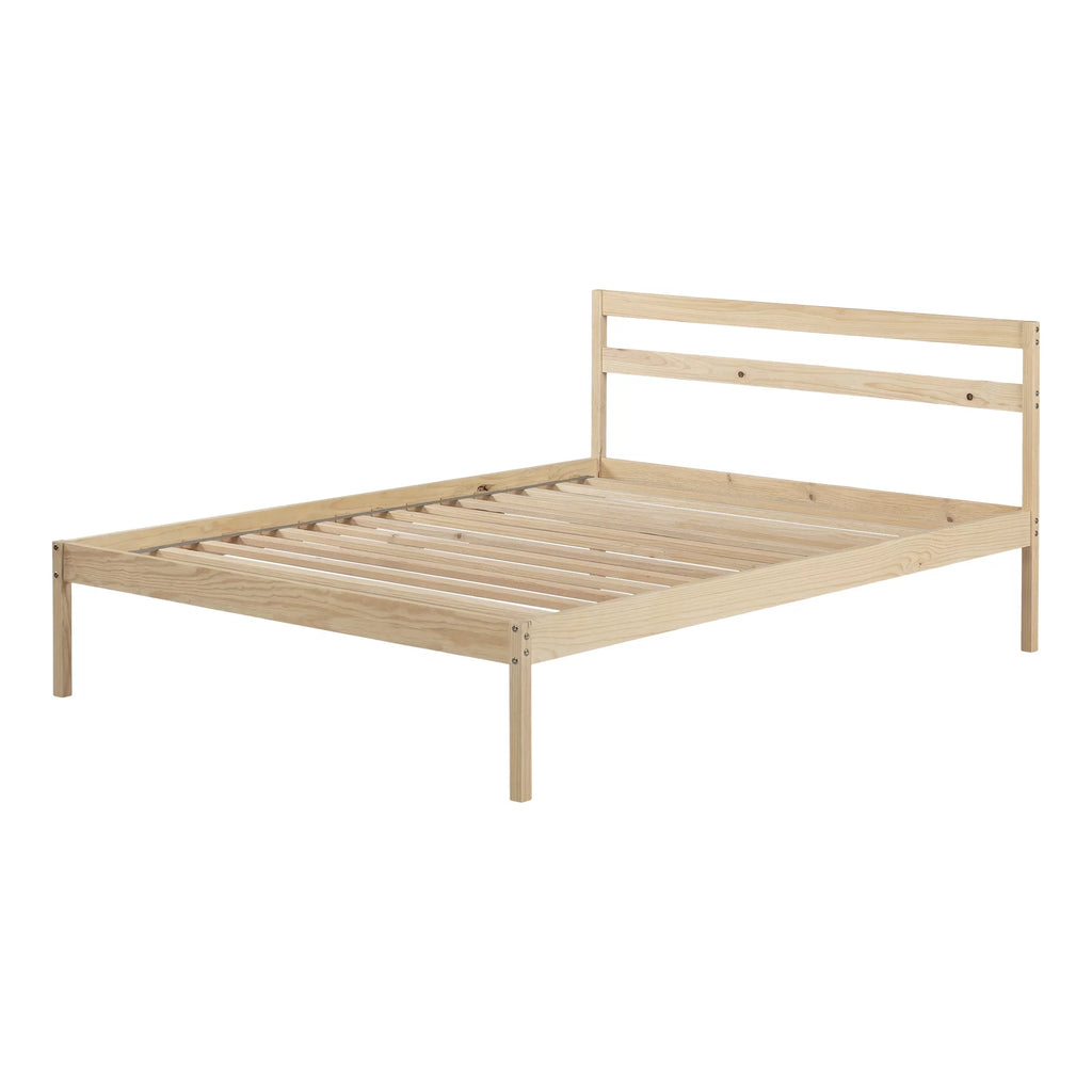 Complete Bed Full Natural Wood Q4702