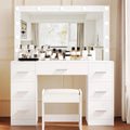 Vanity Desk Set with Lighted Mirror & Stool P510842
