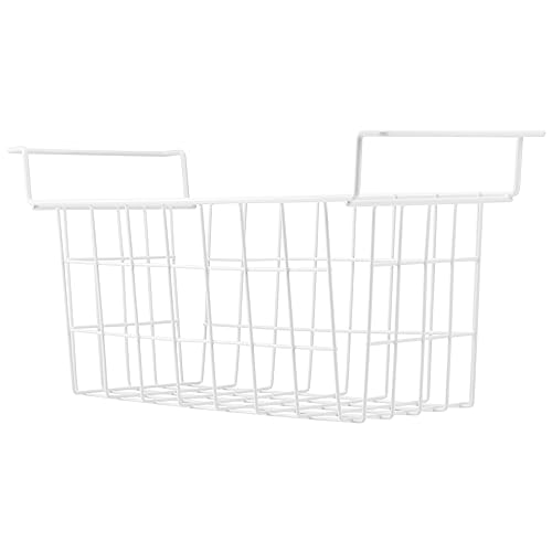 Set of 2 Metal Wire Chest Freezer Organizer Baskets with Hanging Handles L81747