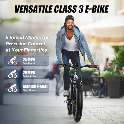 Fat Tire Electric Bike 26" 7-Speed P8362