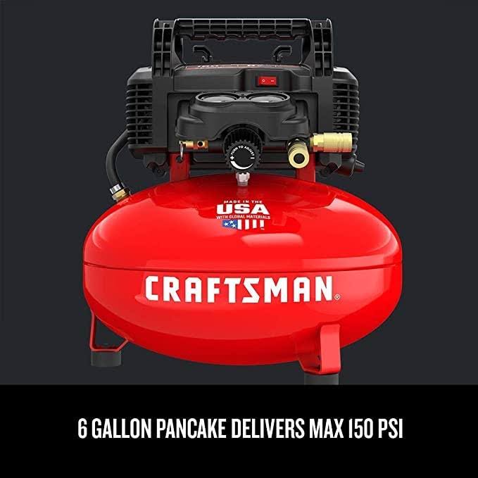 6 gal. 150 PSI 0.8 HP Portable Air Compressor Combo Kit A49167