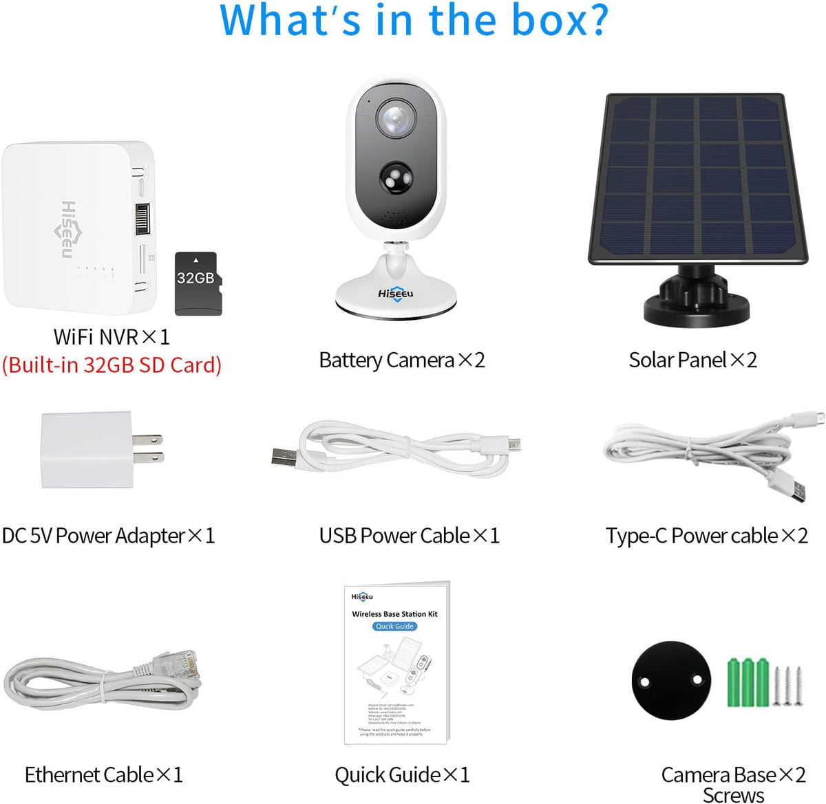 2K 3MP Wireless Battery Powered Security Camera Outdoor E410992