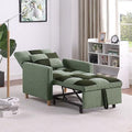 Black Velvet Convertible Chair Bed with Pillow D8713