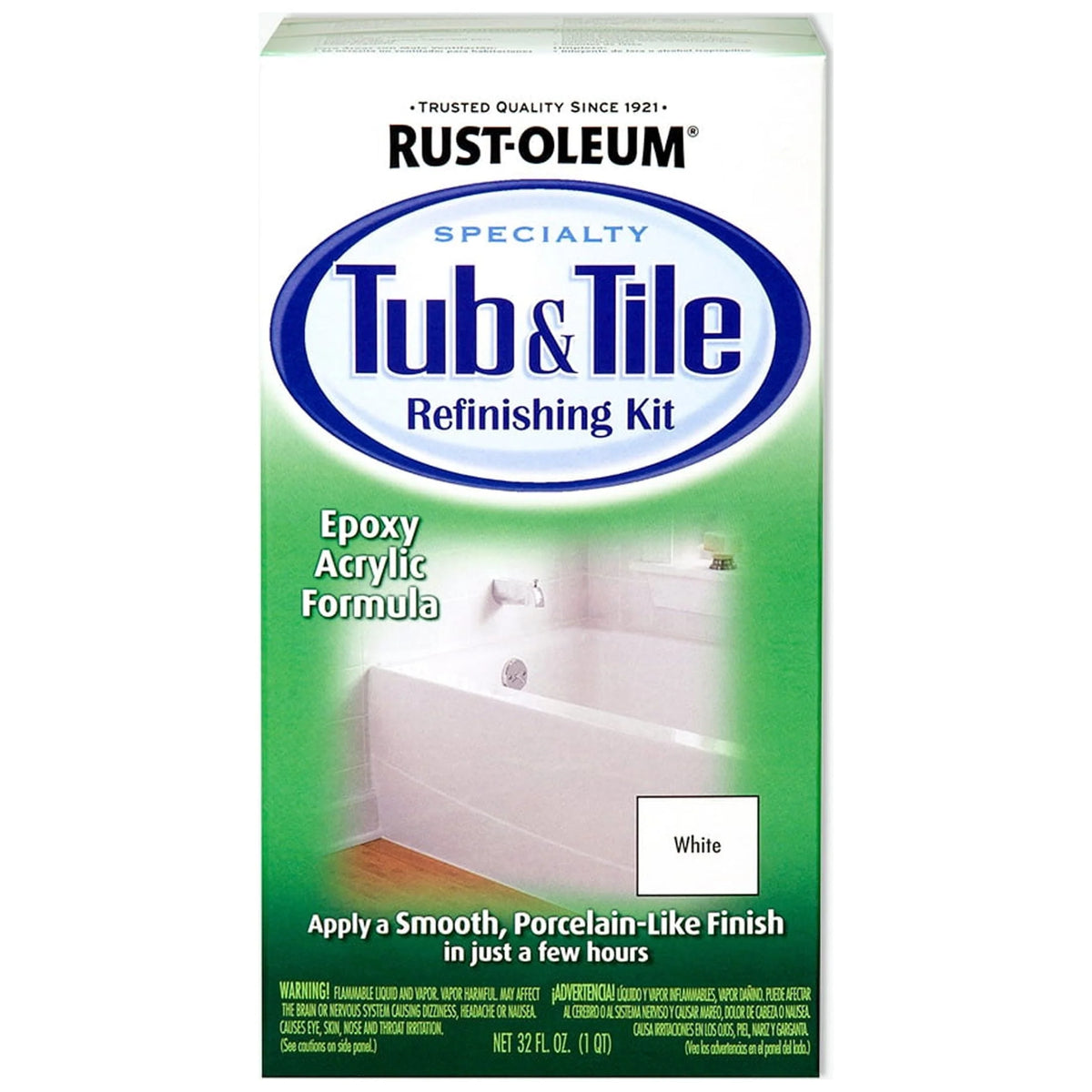 White Tub and Tile Refinishing Kit J125314