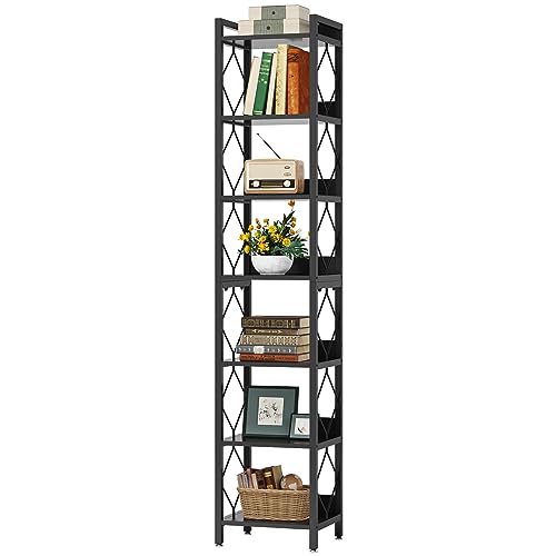 78.7 Inch Extra Tall Narrow 7 Tier Bookshelf B716145
