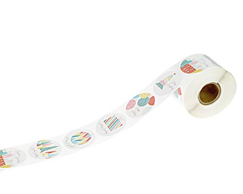 500 Multicolor Christmas Stickers B38078