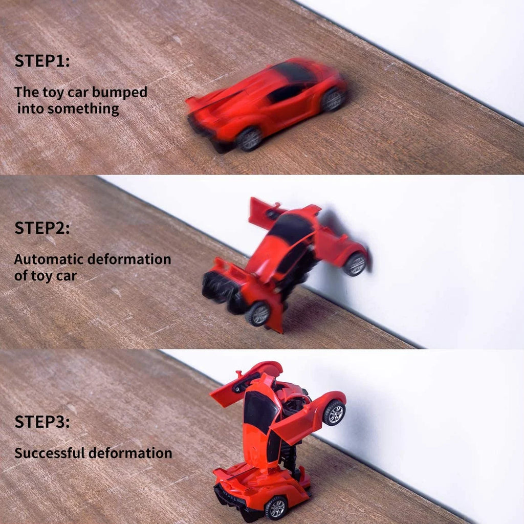 3 Pack Transforming Robot Car Toy L89933