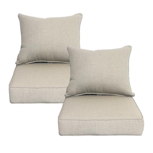 20"x42" Water-Proof Outdoor Dining Cushion Set of 1 with Handles & Ties T34022