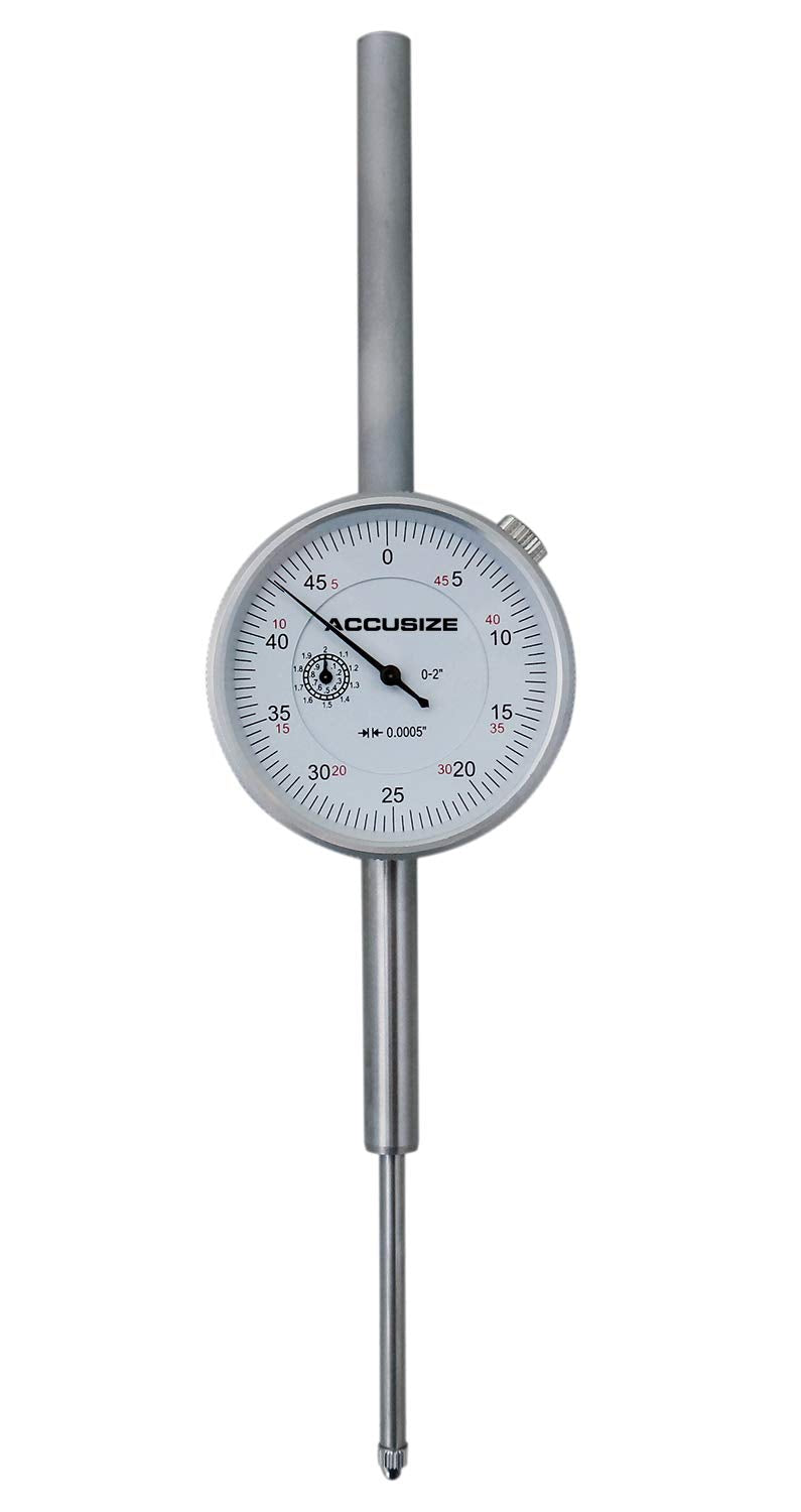 0-2'' by 0.001'' Dial Indicator with 3'' Big Face J500
